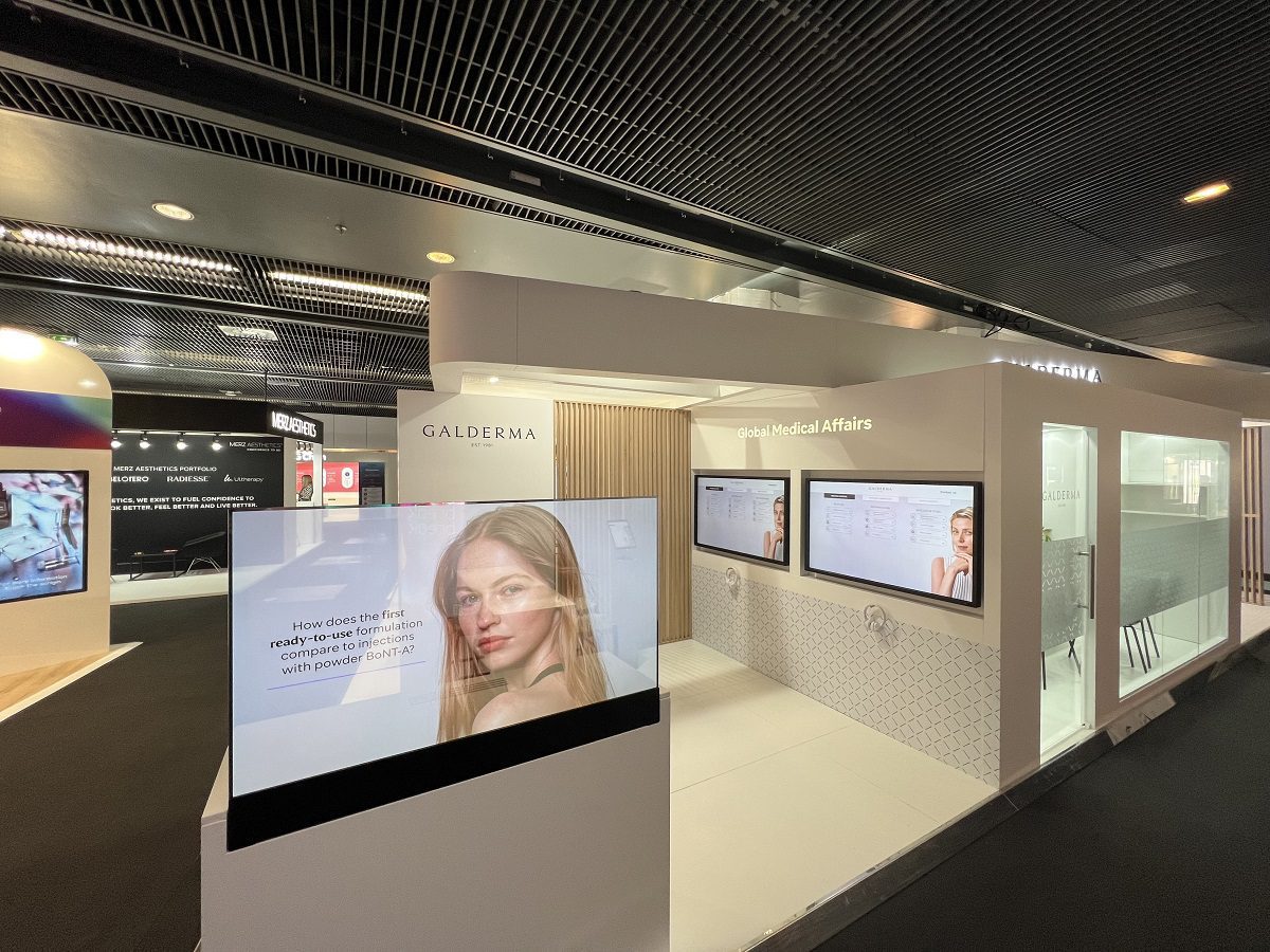 Galderma Paris_Hurricane_Ausstellung_OLED-Bildschirm_neue Ära