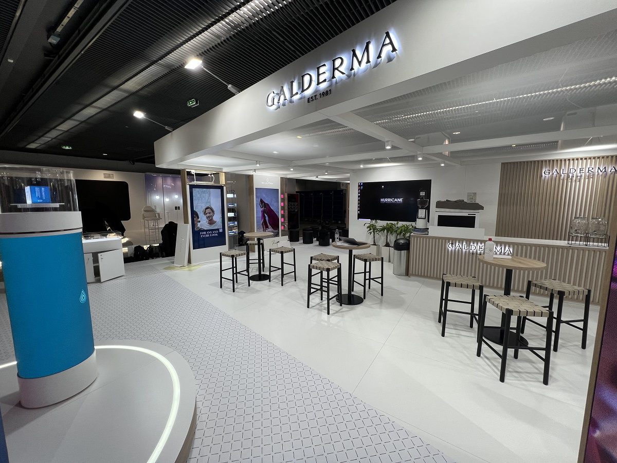 Galderma Paris_Ausstellung_LCD_LED_Bildschirm_Hurricane