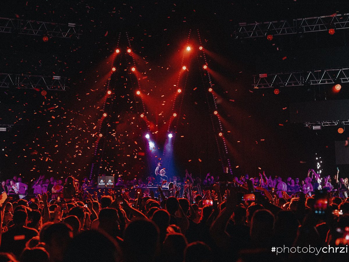 Hurricane_Aldea_Boris Brejcha_Incheba_2022_technische Unterstützung_Bühne_Leinwände_meyer sound_Scheinwerfer_Effekte