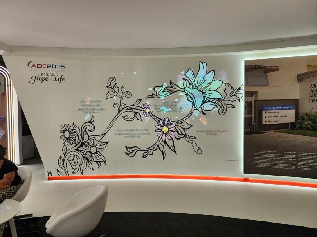 Hurricane_Evka.team_videoprojektor_LCD_technicka podpora_Lugano Regeneron_projekcia