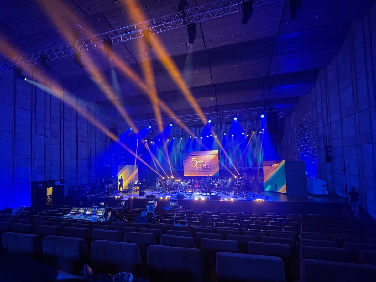 Hurricane_Slovak Radio_50. vyrocie_Radio Devin_osvetlenie_konstrukcie_javisko