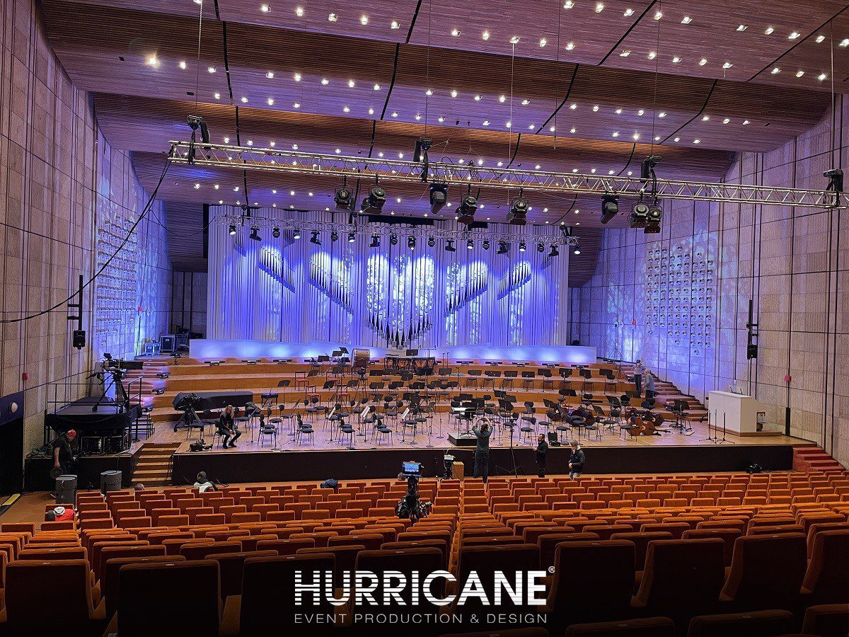 Konzerte unter der Pyramide_Beleuchtung_Hurricane_Robe Esprite_rotierende Köpfe_Cameo Pixbar_Technik