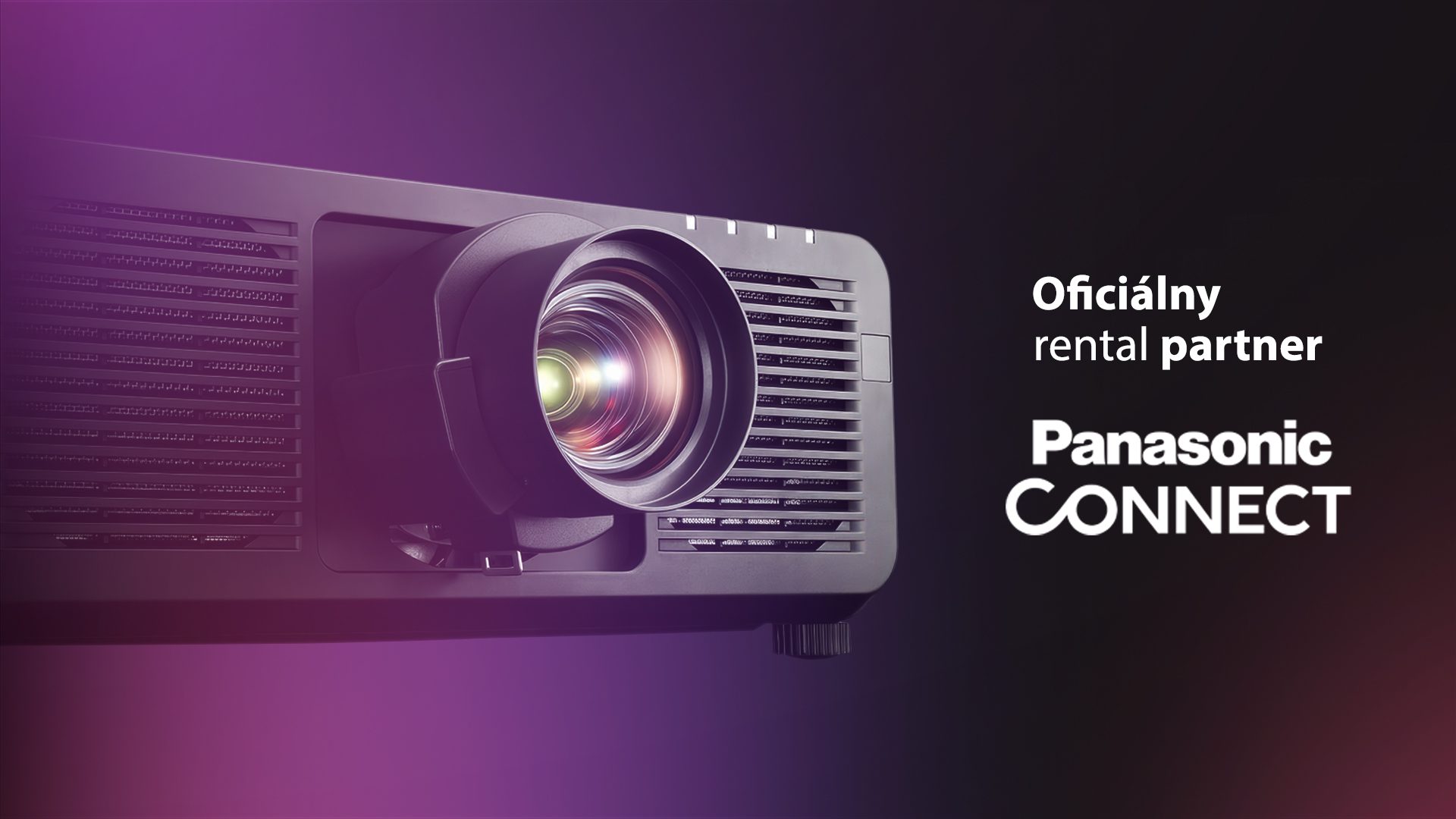 Panasonic-Projektor mit offiziellem Mietpartner