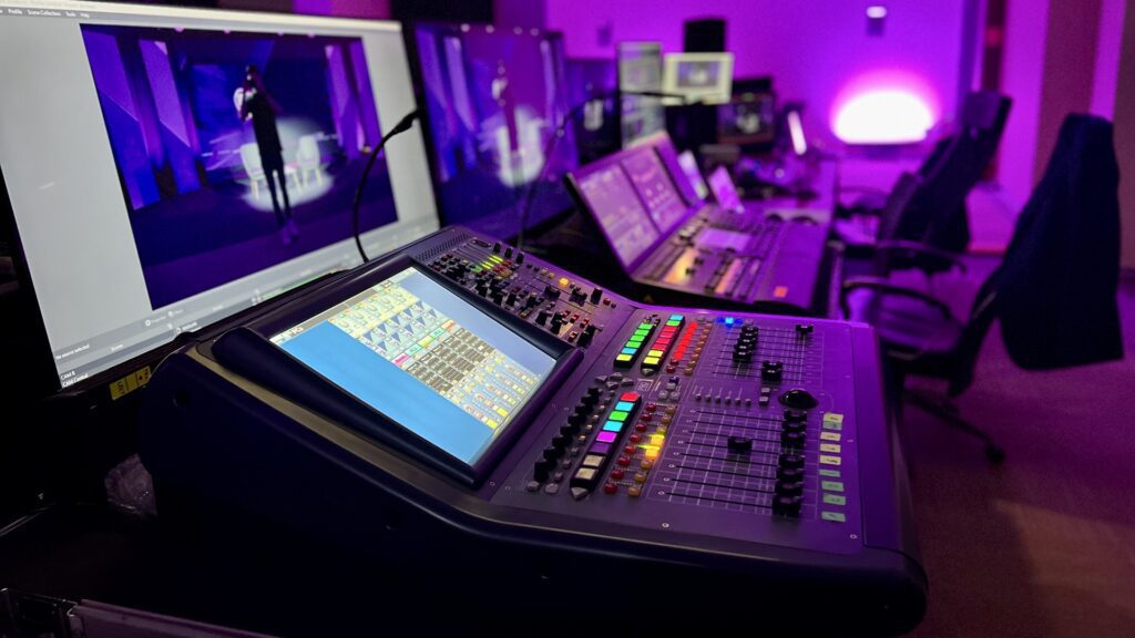 Professionelles Bedienfeld für Studiobeleuchtung