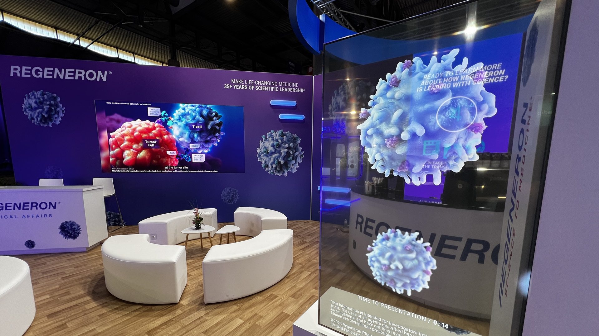 Výstava medicínskeho výskumu s 3D grafikou