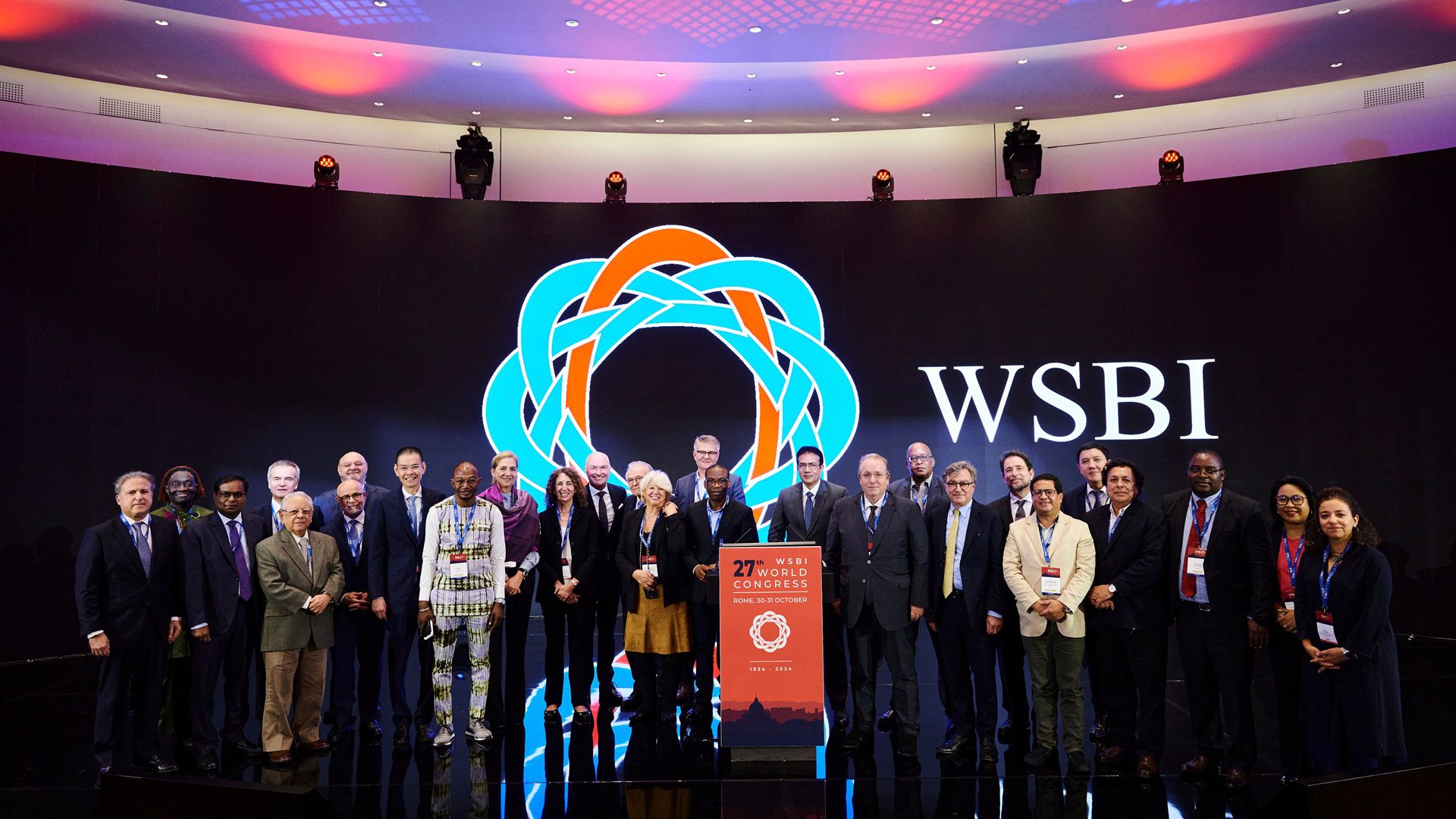 Gruppenfoto auf der internationalen WSBI-Konferenz.