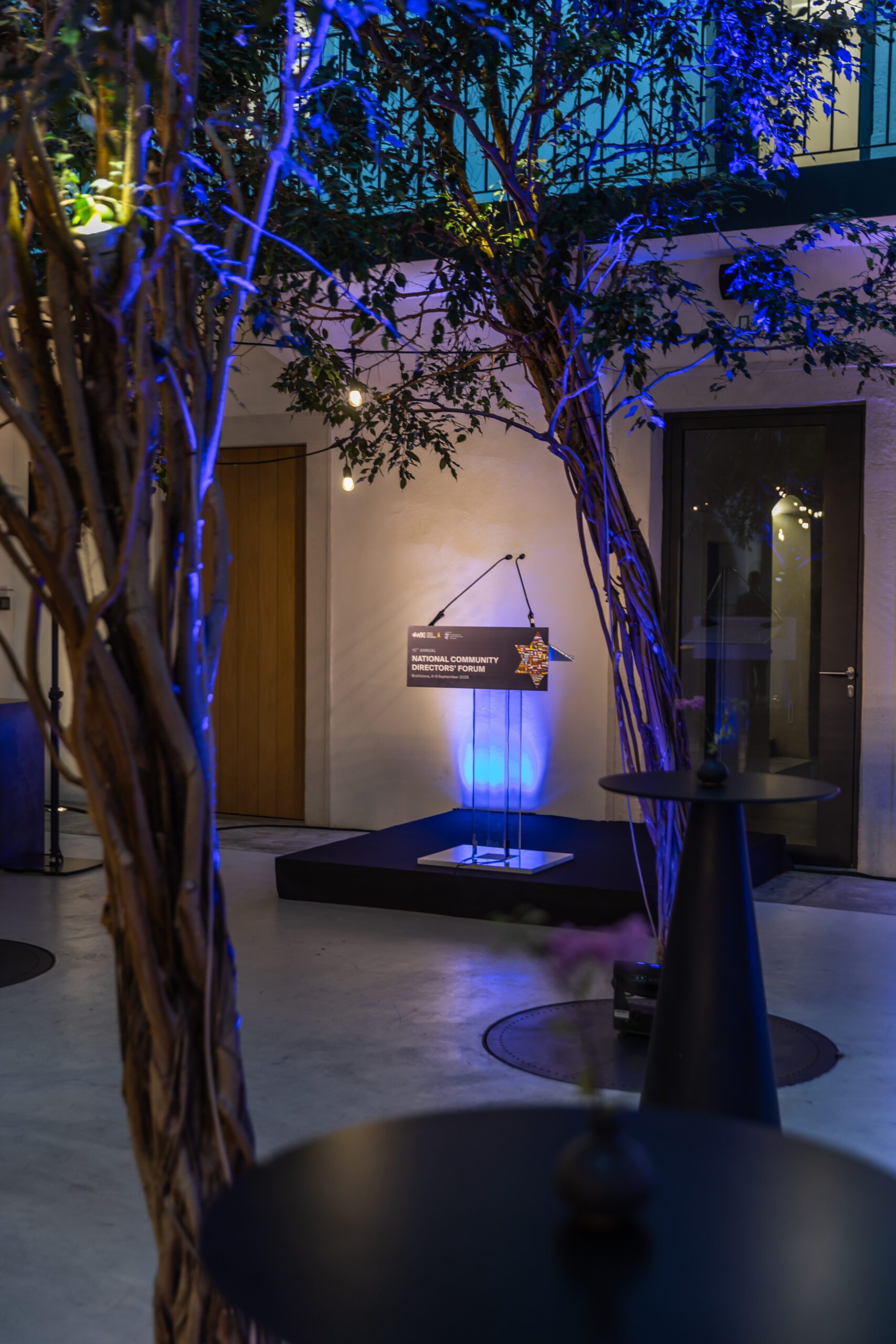 Cocktail -recnicky Theke, Branding, Podium