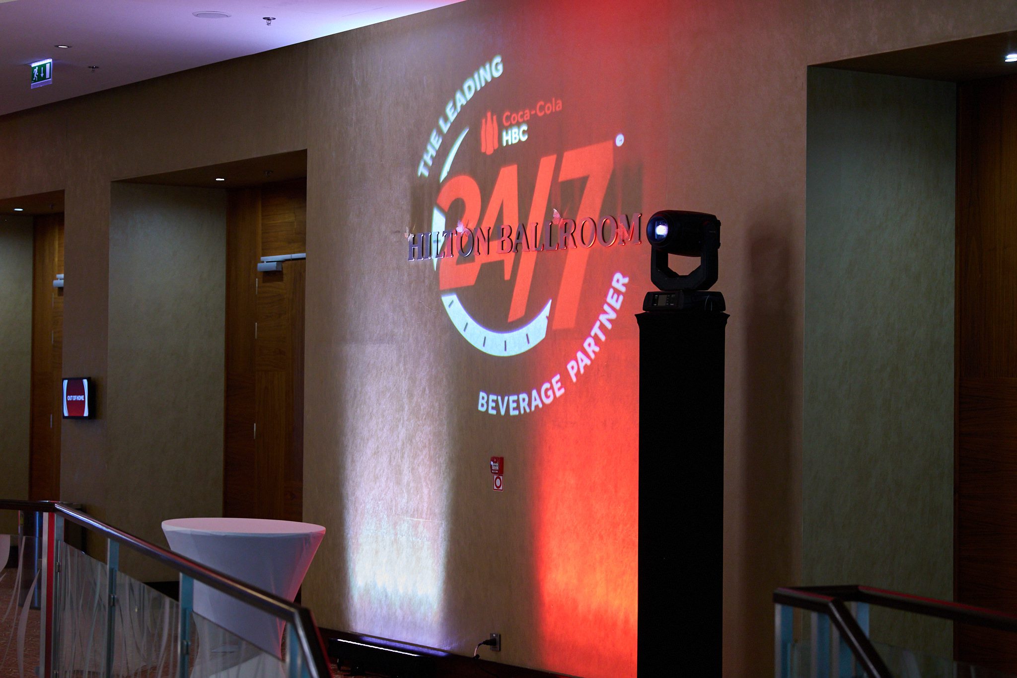 04 Coca Cola - Hilton, gloshine, gobo, bar, odekor