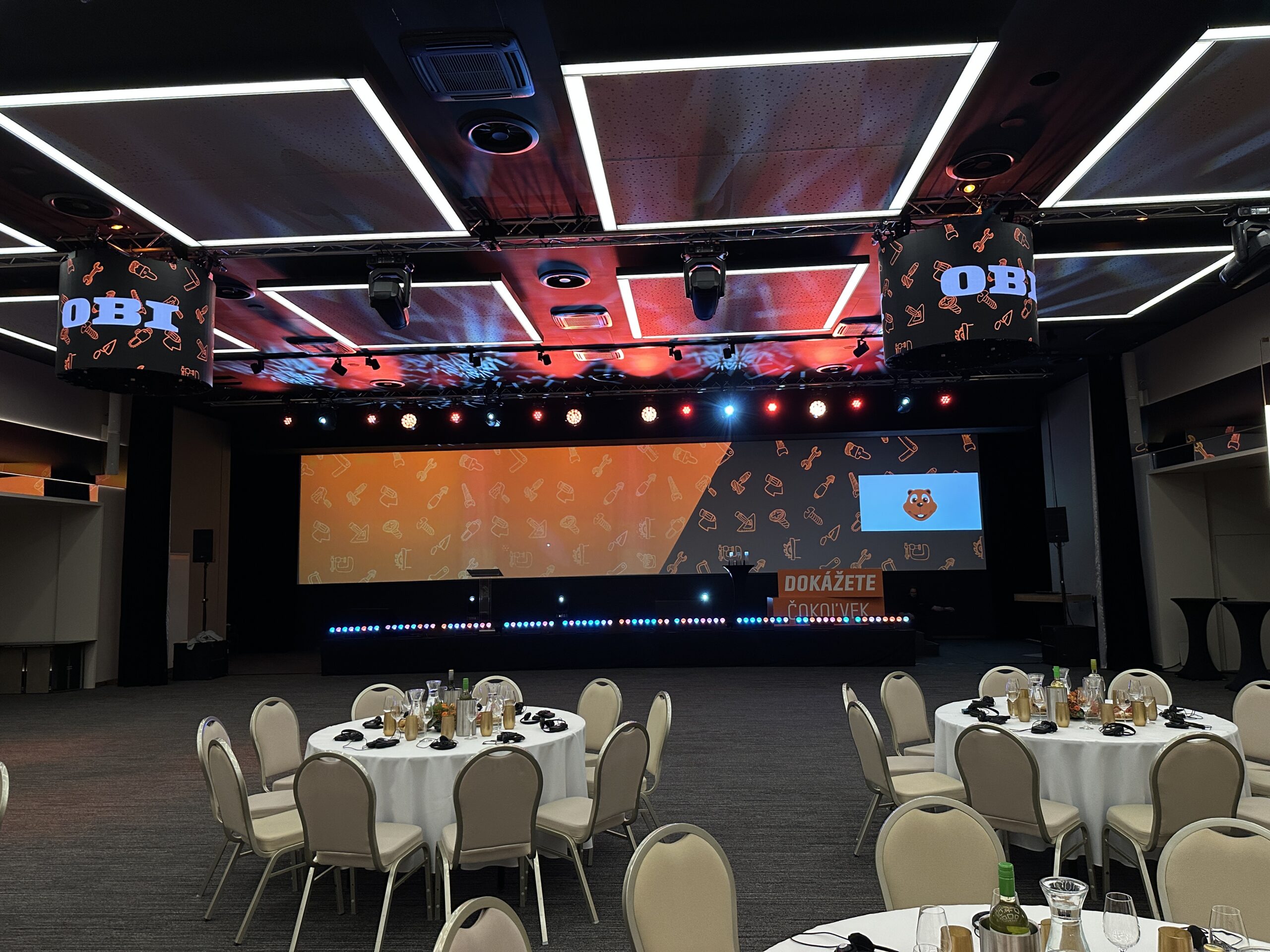 OBI - AM Days Olomouc, Bühne, unilumin, Projektion (8)