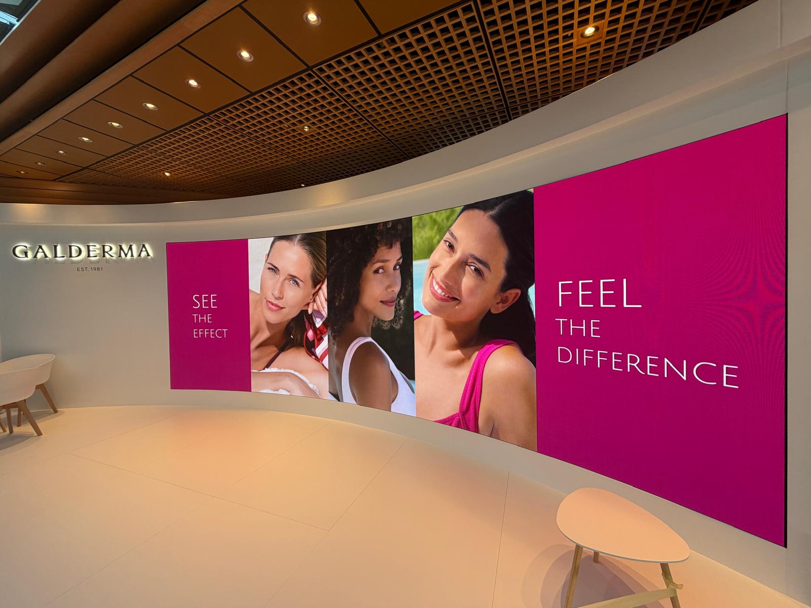 AMWC Monaco - Galderma Lounge unilumin (10)