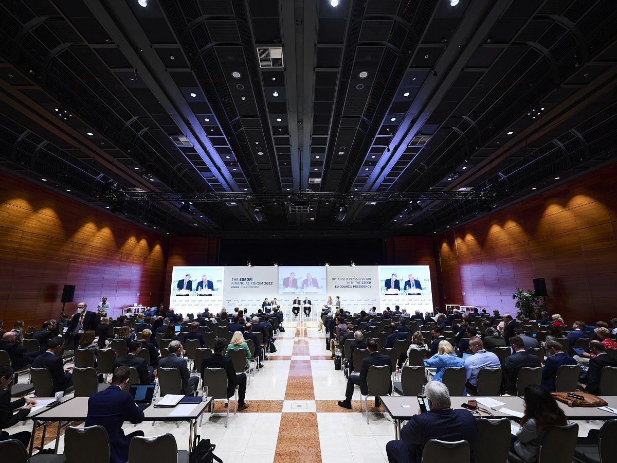 Hurricane_Eurofi Financial Forum_Prague_LED screen_sound_light_technical support_Hilton
