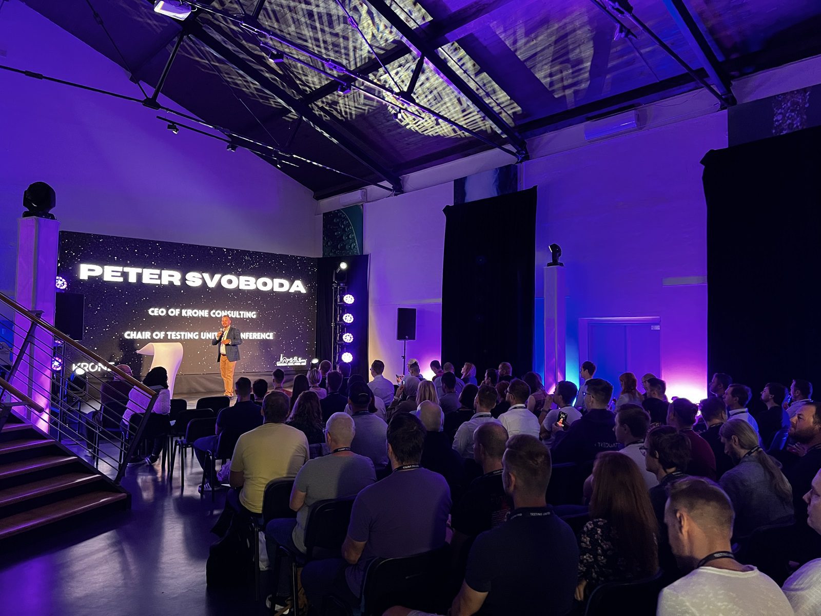 Hurricane_Testing United_Bratislava_Peter Svoboda_Led screen_sound_light