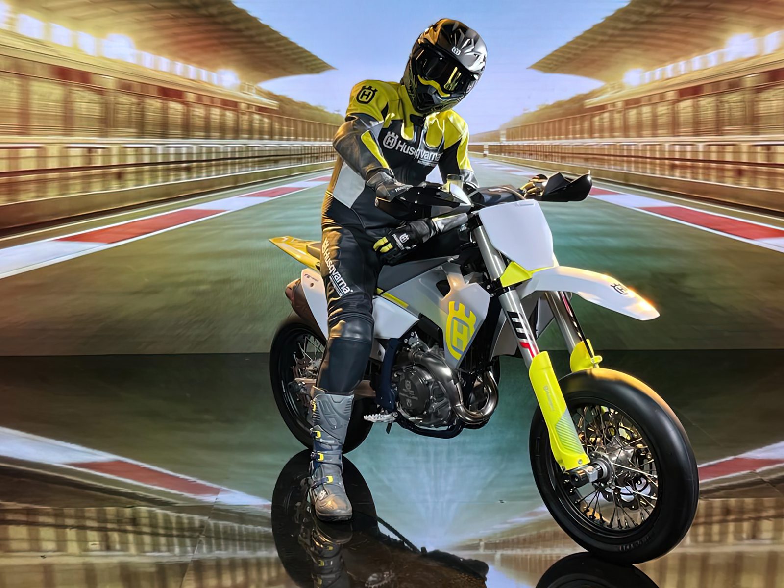 new_level_studio_hurricane_husqvarna_led obrazovka_motocykel_reklamny spot_kamery