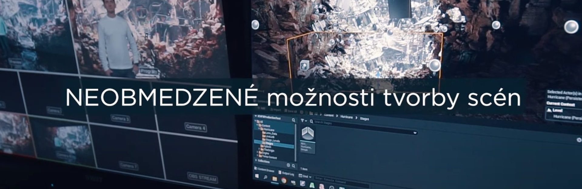 Creating digital scenes on a computer monitor