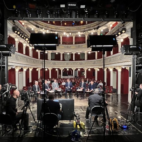 Theatervorstellung auf der historischen Bühne